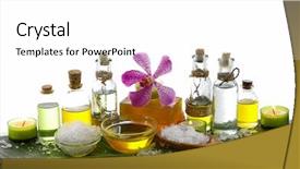  Presentation with banana - Theme with setting health spa and banana background and a  colored foreground