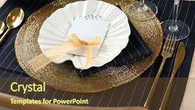  Presentation with gold black - Amazing presentation design having setting in black and gold backdrop and a tawny brown colored foreground