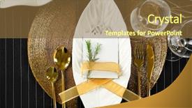  Presentation with gold black - Theme enhanced with setting in black and gold background and a tawny brown colored foreground