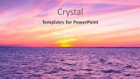  Presentation with illumination - Beautiful slides featuring setting-into-the-sea-bright backdrop and a lavender colored foreground