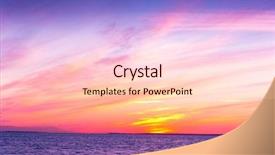  Presentation with sea water - Presentation design enhanced with setting into the sea sunset background and a lemonade colored foreground