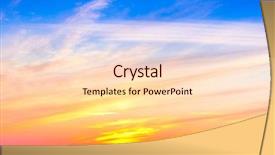  Presentation with sunset water seagull - Slide set featuring setting into the sea sunset background and a lemonade colored foreground