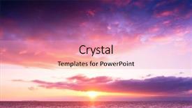  Presentation with sunset water dolphin - Amazing theme having setting into the sea sunset backdrop and a  colored foreground