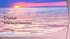  Presentation with sunset water dolphin - Audience pleasing presentation consisting of setting into the sea sunset backdrop and a  colored foreground