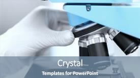  Presentation with clinical chemistry - Slide deck having setting microscope and making research background and a seafoam green colored foreground