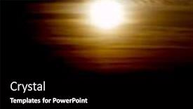  Presentation with clouds - PPT layouts having setting-sun-behind-clouds background and a black colored foreground