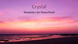  Presentation with heavens gates - Cool new slide deck with setting-sun-darkening-heavens backdrop and a lilac colored foreground