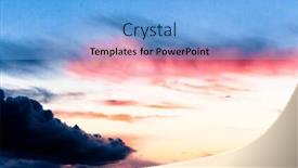  Presentation with fiery - PPT layouts enhanced with setting sun fiery cloud background and a light blue colored foreground