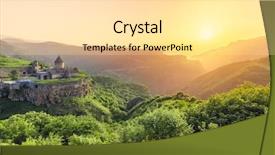  Presentation with armenia - PPT layouts enhanced with setting sun tatev armenia background and a blonde colored foreground