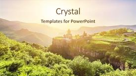  Presentation with armenia - Cool new presentation design with setting sun tatev armenia backdrop and a cream colored foreground