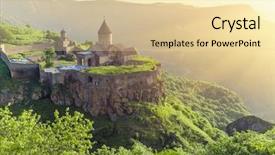  Presentation with armenia - Cool new slides with setting sun tatev armenia backdrop and a blonde colored foreground