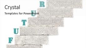  Presentation with success blocks - Presentation consisting of highlighted in red on earth background and a black colored foreground