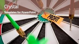  Presentation with profit - PPT layouts having setting up success - profit background and a violet colored foreground