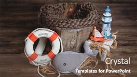  Presentation with newborn baby - Presentation theme having setup-ready-for-newborn-photo background and a tawny brown colored foreground