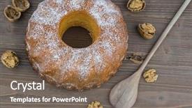  Presentation with blue marble video - Theme consisting of seuss - marble cake background and a violet colored foreground