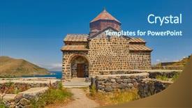  Presentation with armenia - Amazing slide deck having sevan lake in armenia backdrop and a ocean colored foreground