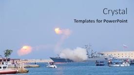  Presentation with fleet - Slide set enhanced with sevastopol-crimea-july-26-2015 background and a light blue colored foreground