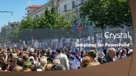  Presentation with patriotic - Presentation consisting of sevastopol-russia-may-9-2015 background and a gray colored foreground