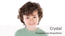  Presentation with evaluation of 5 years old boy - Audience pleasing theme consisting of seven - smiling boy with six years backdrop and a white colored foreground