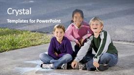  Presentation with ethnic - Theme featuring three-dimensional map of michigan usa 3d background and a gray colored foreground