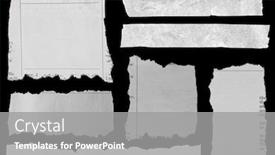  Presentation with newspaper - Presentation design enhanced with seven-pieces-of-torn-newspaper background and a gray colored foreground