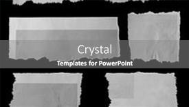  Presentation with newspaper - Colorful presentation theme enhanced with seven-pieces-of-torn-newspaper backdrop and a gray colored foreground