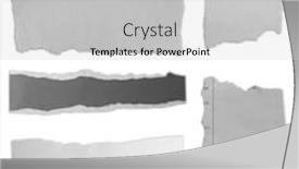  Presentation with torn paper - Beautiful slides featuring seven-pieces-of-torn-paper backdrop and a light gray colored foreground