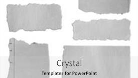  Presentation with torn paper - Presentation featuring seven-pieces-of-torn-paper background and a light gray colored foreground