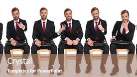  Presentation with seven wonder of world - Colorful presentation design enhanced with seven poses of a young backdrop and a coral colored foreground