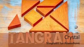  Presentation with traditional wood - Audience pleasing presentation theme consisting of pieces a traditional chinese puzzle backdrop and a red colored foreground