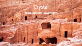  Presentation with petra - Slide deck featuring seven wonders of the world background and a coral colored foreground