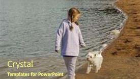  Presentation with old west - Presentation with seven-year-old-girl and a coral colored foreground