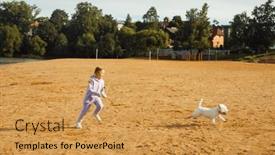  Presentation with old west - PPT theme consisting of seven-year-old-girl and a yellow colored foreground