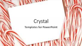  Presentation with candy canes - PPT layouts consisting of several candy canes background and a white colored foreground