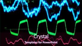  Presentation with wave - Amazing PPT theme having several different oscilloscope wave backdrop and a wine colored foreground