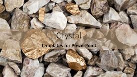  Presentation with rocky - Colorful slide set enhanced with several-golden-nuggets backdrop and a coral colored foreground