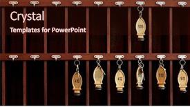  Presentation with hotel key - Beautiful slide set featuring several hotel keys backdrop and a wine colored foreground
