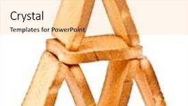  Presentation with pyramid - Theme enhanced with couple of scientists at work in a laboratory background and a light gray colored foreground