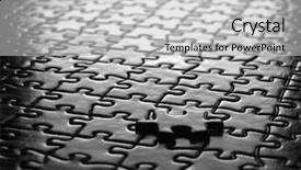  Presentation with together puzzle pieces - Amazing presentation design having several puzzle pieces put together backdrop and a light gray colored foreground