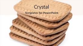  Presentation with chip - Presentation theme enhanced with several rectangular chip cookies isolated background and a lemonade colored foreground