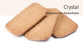  Presentation with chip - Amazing presentation having several rectangular chip cookies isolated backdrop and a lemonade colored foreground