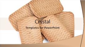  Presentation with chip - Presentation with several rectangular chip cookies isolated background and a coral colored foreground