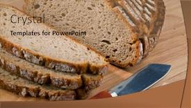  Presentation with next - Cool new PPT theme with several-slices-of-dark-bread backdrop and a  colored foreground