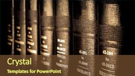  Presentation with volumes - PPT theme having several volumes of law background and a tawny brown colored foreground