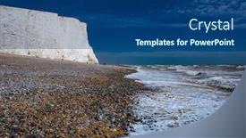  Presentation with white - Amazing slide set having severn-sisters-white-cliffs-over backdrop and a ocean colored foreground