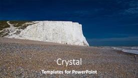  Presentation with white - Presentation design consisting of severn-sisters-white-cliffs-over background and a gray colored foreground