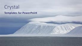  Presentation with land - Presentation theme enhanced with severnaya zemlya northern land aerial view archipelago in the russian high arctic which separates two seas of the arctic ocean the kara sea in the west and the laptev sea in the east background and a lemonade colored foreground