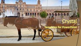  Presentation with espana - Cool new slides with sevilla plaza de espana horse backdrop and a tawny brown colored foreground