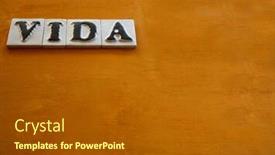  Presentation with street - PPT layouts enhanced with seville-calle-vida-street-near background and a dark gray colored foreground