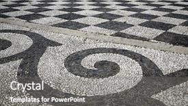  Presentation with espana - Presentation theme consisting of seville sevilla plaza de espana background and a gray colored foreground